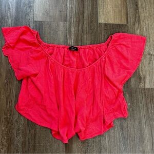 Forever21 coral cropped top